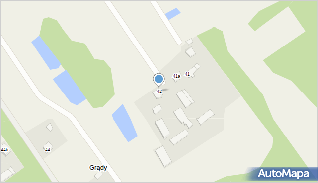 Grądy, Grądy, 42, mapa Grądy