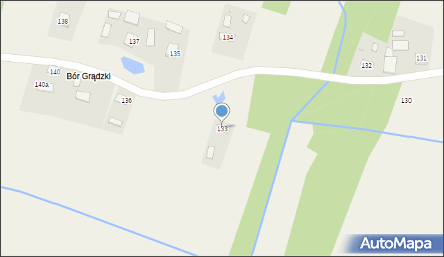 Grądy, Grądy, 133, mapa Grądy