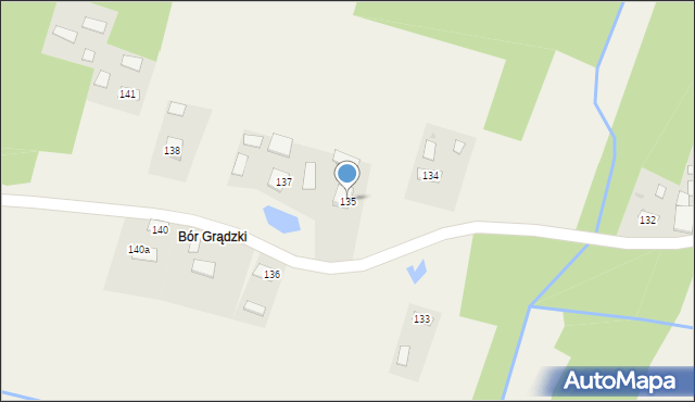 Grądy, Grądy, 135, mapa Grądy