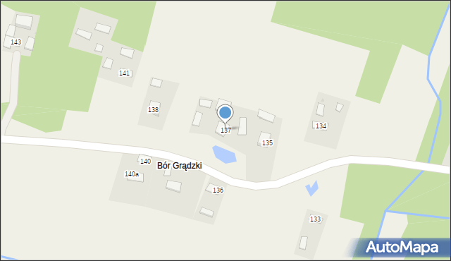Grądy, Grądy, 137, mapa Grądy