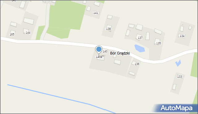 Grądy, Grądy, 140a, mapa Grądy