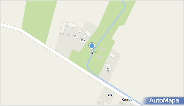 Grądy, Grądy, 94, mapa Grądy