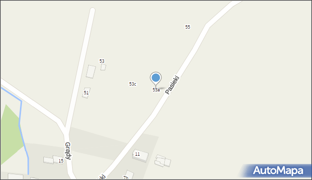 Grądy, Grądy, 53a, mapa Grądy