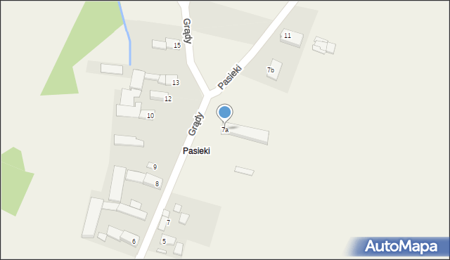 Grądy, Grądy, 7a, mapa Grądy