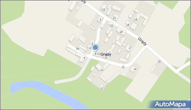 Grądy, Grądy, 7, mapa Grądy