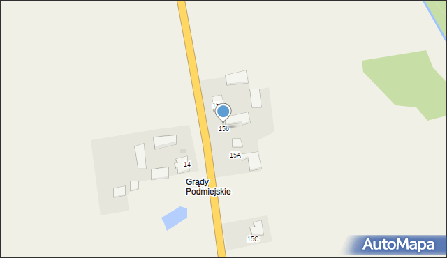 Grądy Podmiejskie, Grądy Podmiejskie, 15b, mapa Grądy Podmiejskie