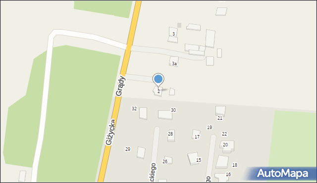 Grądy Podmiejskie, Grądy Podmiejskie, 2, mapa Grądy Podmiejskie