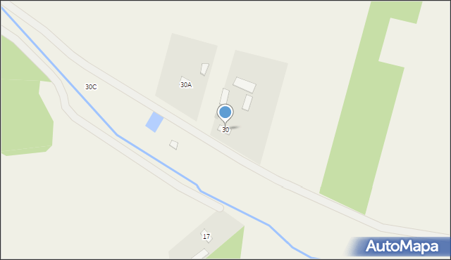 Grądy Szlacheckie, Grądy Szlacheckie, 30, mapa Grądy Szlacheckie