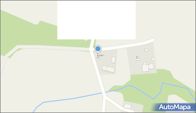 Grądy Węgorzewskie, Grądy Węgorzewskie, 22, mapa Grądy Węgorzewskie