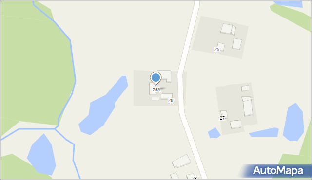 Grądy Węgorzewskie, Grądy Węgorzewskie, 26A, mapa Grądy Węgorzewskie