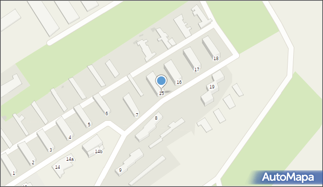 Grądy-Woniecko, Grądy-Woniecko, 15, mapa Grądy-Woniecko