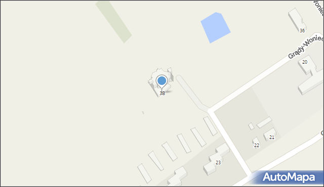 Grądy-Woniecko, Grądy-Woniecko, 38, mapa Grądy-Woniecko