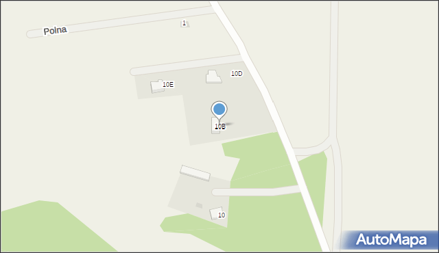 Grądy Zalewne, Grądy Zalewne, 10B, mapa Grądy Zalewne