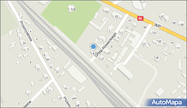 Grajewo, Grota-Roweckiego Stefana, gen., 5, mapa Grajewo