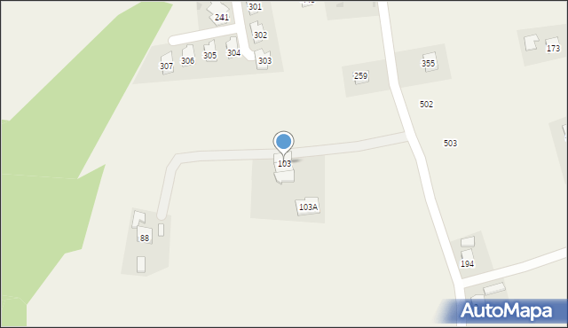 Grajów, Grajów, 103, mapa Grajów