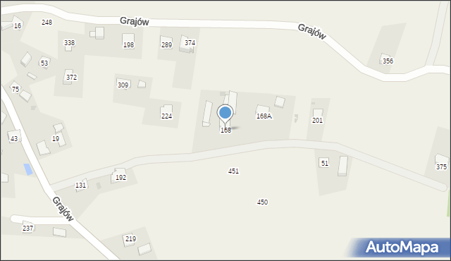 Grajów, Grajów, 168, mapa Grajów