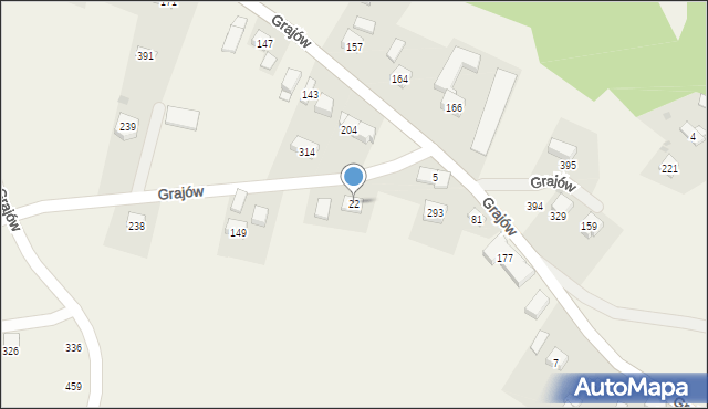 Grajów, Grajów, 22, mapa Grajów