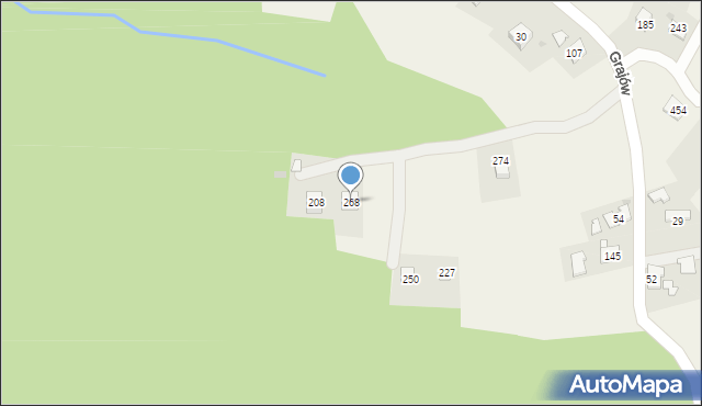 Grajów, Grajów, 268, mapa Grajów