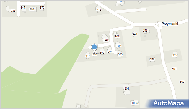 Grajów, Grajów, 306, mapa Grajów