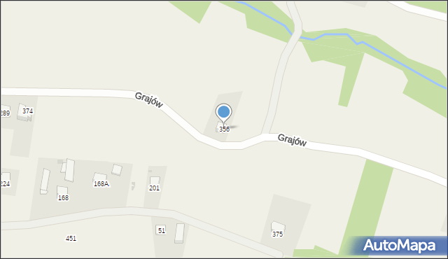 Grajów, Grajów, 356, mapa Grajów