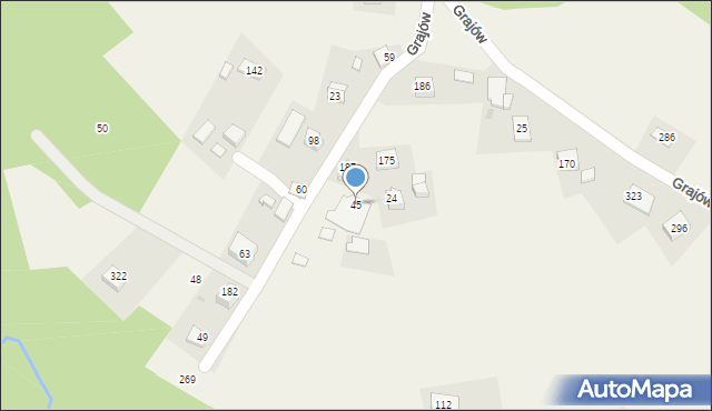 Grajów, Grajów, 45, mapa Grajów