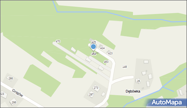 Grajów, Grajów, 464, mapa Grajów