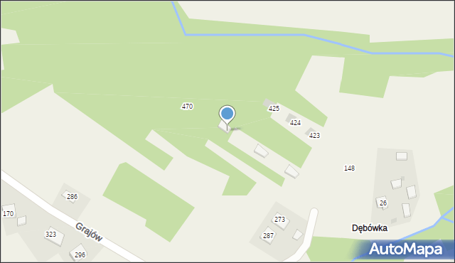 Grajów, Grajów, 469, mapa Grajów