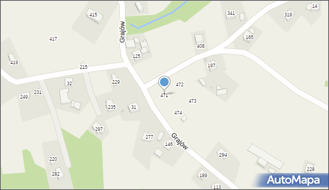 Grajów, Grajów, 471, mapa Grajów