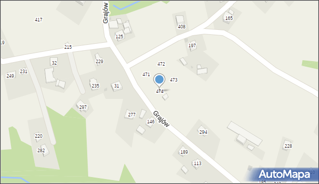 Grajów, Grajów, 474, mapa Grajów