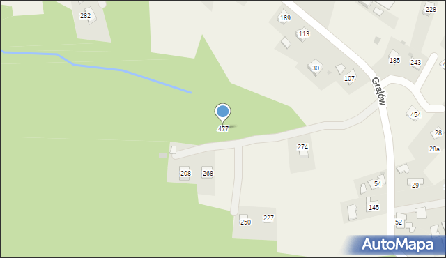 Grajów, Grajów, 477, mapa Grajów