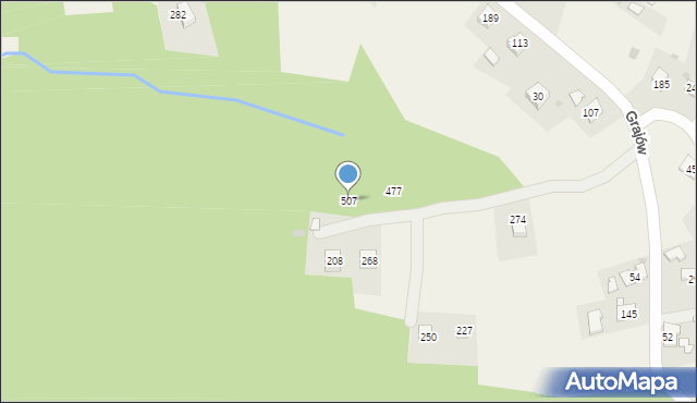 Grajów, Grajów, 507, mapa Grajów
