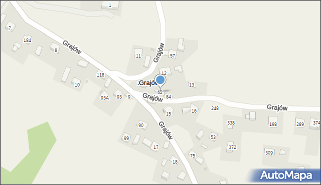 Grajów, Grajów, 62, mapa Grajów