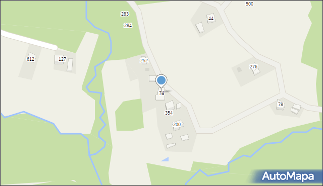 Grajów, Grajów, 74, mapa Grajów