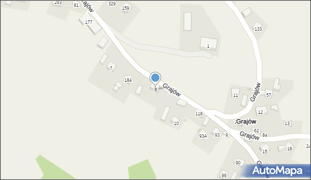 Grajów, Grajów, 8, mapa Grajów