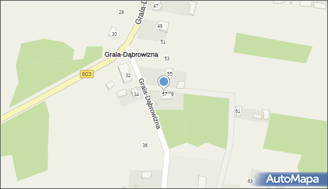 Grala-Dąbrowizna, Grala-Dąbrowizna, 57, mapa Grala-Dąbrowizna