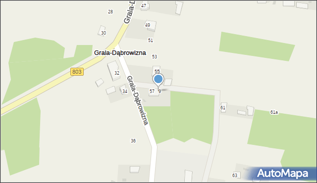 Grala-Dąbrowizna, Grala-Dąbrowizna, 59, mapa Grala-Dąbrowizna