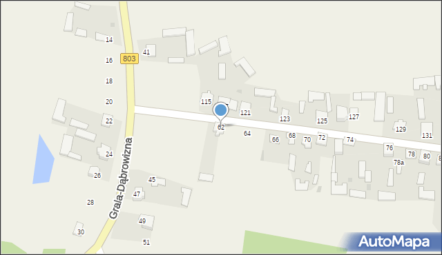 Grala-Dąbrowizna, Grala-Dąbrowizna, 62, mapa Grala-Dąbrowizna