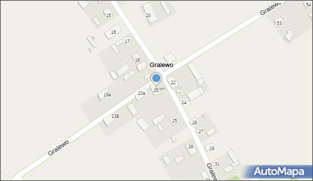 Gralewo, Gralewo, 23, mapa Gralewo