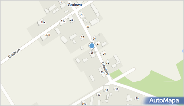Gralewo, Gralewo, 28, mapa Gralewo