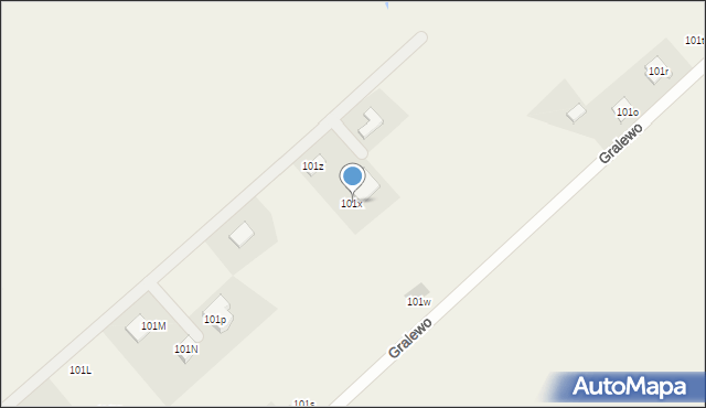 Gralewo, Gralewo, 101x, mapa Gralewo