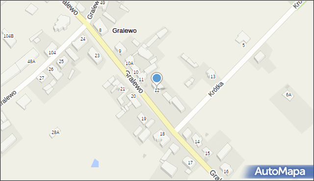 Gralewo, Gralewo, 12, mapa Gralewo