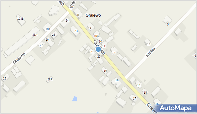 Gralewo, Gralewo, 20, mapa Gralewo