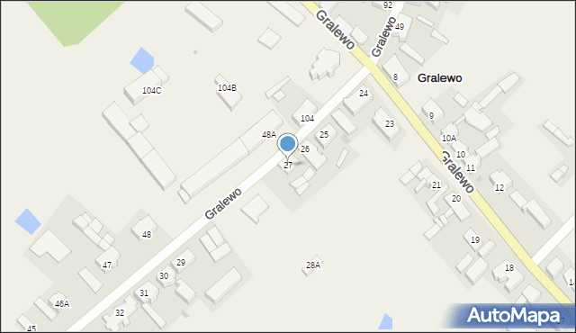 Gralewo, Gralewo, 27, mapa Gralewo