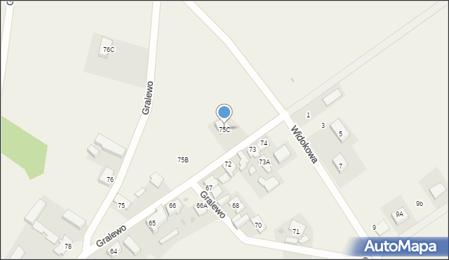 Gralewo, Gralewo, 75C, mapa Gralewo