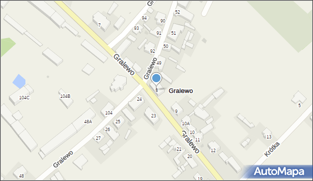 Gralewo, Gralewo, 8, mapa Gralewo