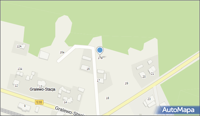 Gralewo-Stacja, Gralewo-Stacja, 17a, mapa Gralewo-Stacja