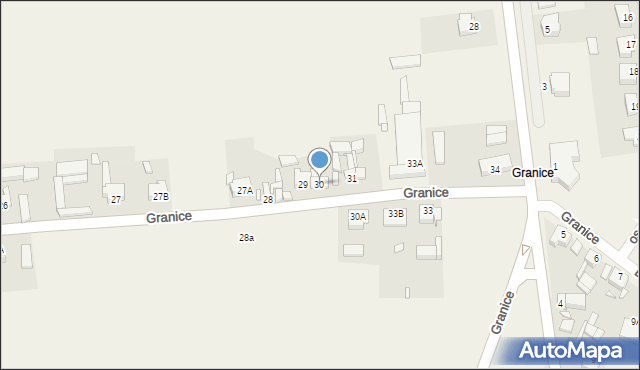 Granice, Granice, 30, mapa Granice