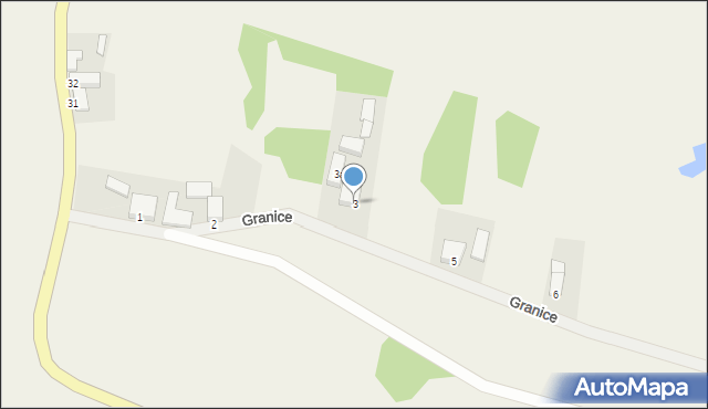 Granice, Granice, 3, mapa Granice