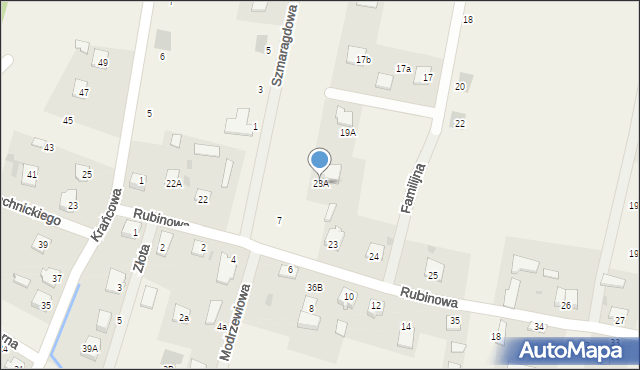 Granice, Granice, 23A, mapa Granice
