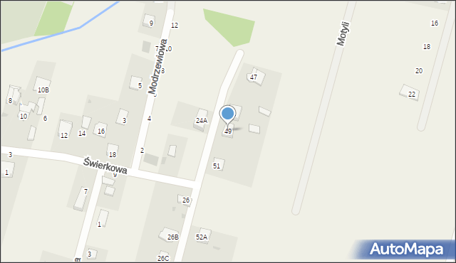 Granice, Granice, 49, mapa Granice